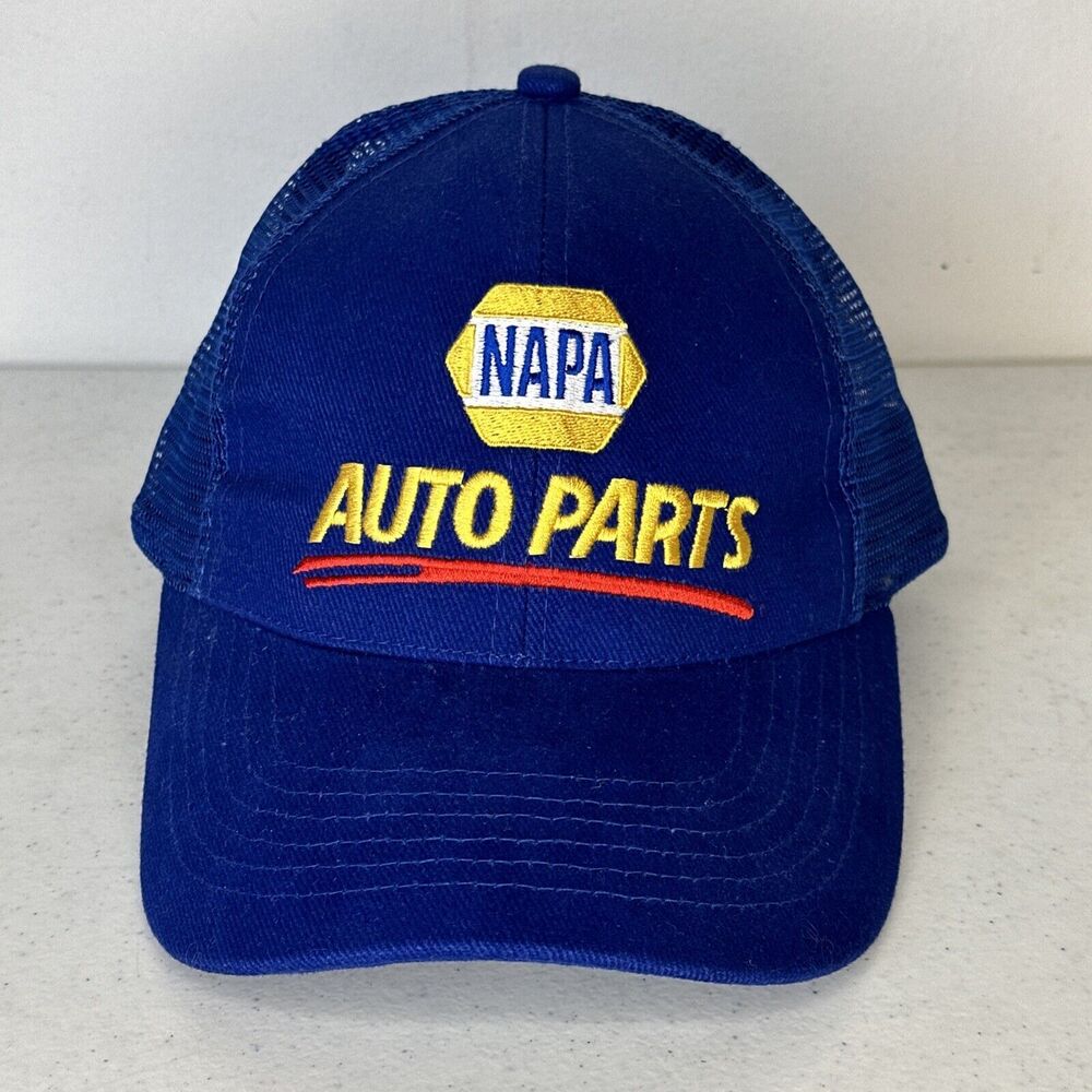New Napa Hat Mesh backstrap Stitched Logo Blue Gold Red AutoParts‎